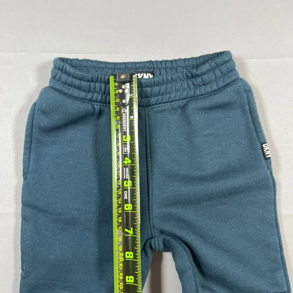 Dkny Outfit Set Kids 24M Blue Plaid Sherpa Lined Hooded Cotton Elastic Waistband
